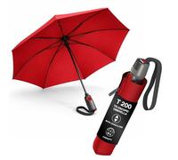 Knirps T.200, ombrello medio Duomatic con apertura e chiusura automatica, ombrello compatto antivento per pioggia, ombrello da viaggio per adulti, diametro 97 cm, ombrello retrattile e custodia per il