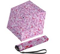 Knirps Ultra US.050 Slim Manual, ombrello tascabile ultra leggero e piatto, resistente alle tempeste, antivento, 21 cm, abbracing love, 90 cm