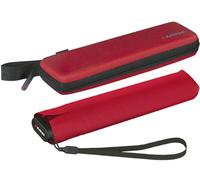Knirps Ultra US.050 Slim Manual, ombrello tascabile ultra leggero e piatto, resistente alle tempeste, antivento, 21 cm, parlare con il caso, 90 cm