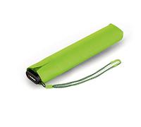 Knirps Ultra US.050 Slim Manual, ombrello tascabile ultra leggero e piatto, resistente alle tempeste, antivento, 21 cm, Verde fluo, S, Moderno, elegante, vivace, giovane