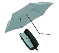 Knirps X4U My Clever Companion, ombrello antivento con apertura e chiusura manuale, design piccolo e compatto per viaggi e protezione da tutte le intemperie, con funzione retrattile e custodia da