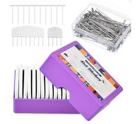 Knit Blockers, Set di 20 Knit Blocking Combs e Extra 100 T-Pin, Bloccatori per Maglieria, Pettini di Blocco a Maglia, Knit Blocking per Bloccare Progetti A Maglia e Uncinetto