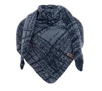 Knit Factory - Lea Scialle Triangolare - Jeans/Indigo - 190x85 cm