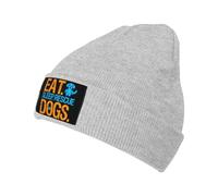 Knit Hat Eat Sleep Rescue Dogs Antivento Cappello Invernale Morbido Cuffia da Notte per Bici Moto Adulto