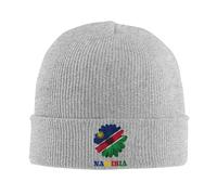 Knit Hat Namibian Namibia Flag Flower Classica Cappello Lavorato Calda Berretto Beanie per Donna Adulto Chemio