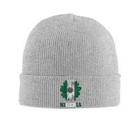 Knit Hat Nigerian Nigeria Flag Flower Antivento Teschio Cappello Morbido Skull cap per Sci attività Correre
