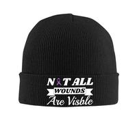 Knit Hat Pancreatic Cancer Awareness Not all Wounds Are Visible Comodo Cappello Lavorato Anti Sudore Beanie Cappello per Sci Uomo All'Aperto