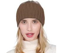 Knit Headband | 17 x 11,5 cm Full Coverage Soft Elastic Crochet Headbands, Comfortable Wearing Cold Whether Ear Warmers Headbands, Soft Knit Thick Warm Hook Headband