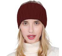 Knit Headband | 17x11.5cm Full Coverage Soft Elastic Crochet Headbands, Comfortable Wearing Cold Whether Ear Warmers Headbands, Soft Knit Thick Warm Crochet Headband