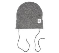 KNITAS Berretto da Neonato a Maglia in Lana Merino e Cashmere, Super Morbido e Caldo, per Neonati da 0 a 6 Mesi, Berretto Invernale, Grigio