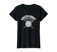 Knitologist Frase Divertente per Donne Che Amano Lavorare a Maglietta