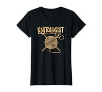 Knitologist Frase Divertente per Donne Che Amano Lavorare a Maglietta