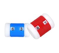 KnitPro Knit PRO Reihenzähler Set Klein + groß Contafila per Maglieria, Rosso & Blu, 2.0-7.5mm