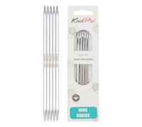 KnitPro 20 cm x 4,5 mm Punto Cubics Nova Doppia Needles Brillante Ottone