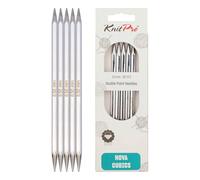 KnitPro 20 cm x 6,5 mm Punto Cubics Nova Doppia Needles Brillante Ottone