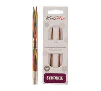 KnitPro 20422, Punte corte per ferri da maglia Symfonie, in legno, intercambiabili, 3,5 mm