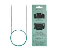 KnitPro 36053 Mindful - Ferri circolari per lavorare a maglia, 2,50 mm, 40 cm, colore: Verde blu