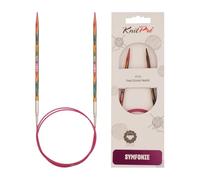 KnitPro 80 cm x 4 mm Symfonie Aghi Circolari Fissi, Multicolore