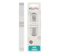 KnitPro Aghi a doppia punta Nova Cubics - Ferri da maglia a doppia estremità 12,5 cm x 3,5 mm, confezione da 5