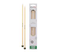 KnitPro Aghi a punta singola in bambù, 33 cm, 6,00 mm, 3 pezzi