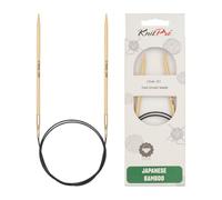KnitPro Aghi circolari in bambù, 80 cm, 3,75 mm, 3 Pezzi