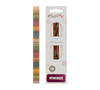 KnitPro - Ago con Punta Doppia Symfonie, in Legno, Dimensioni: 15 cm 2.5mm