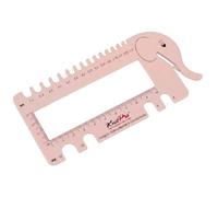 KnitPro ago e uncinetto View Sizer con filo cutter, plastica, Blush, 30 x 35 x 30 cm