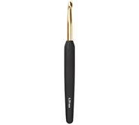 KnitPro - Alluminio Softgrip Gold & Black (6,50 mm) Uncinetto - 1 unità