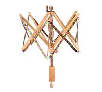 KnitPro Wollhaspel Bobina di Filato Schirmhaspel Strangwickler Bunt-Natur 35001