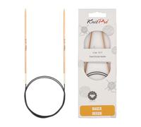 KnitPro Basix Birch-Ferri da Maglia circolari fissi, 150 cm, Legno di Betulla, Naturale, 2,50 mm