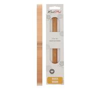 KnitPro Basix Birch: Ferri da Maglia, Set da 5 Pezzi, Doppia Punta: 20 cm x 2,75 mm, Legno di Betulla, Multicolore, 2,75 mm