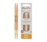 KnitPro - Basix Birch Intercambiabile 5,50 mm Testi a Maglia Circolare - 1 Conteggio