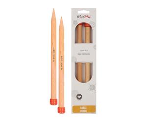 KnitPro Basix - Ferri a 1 Punta 30 cm x 15 mm, Colore: Betulla