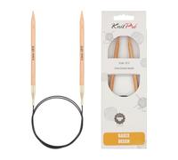 KnitPro Basix - Ferri circolari per Maglieria (100 cm, 6 mm), Colore di Betulla
