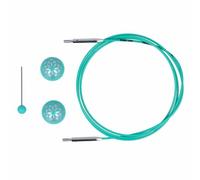 KnitPro Cable, Nylon, Acciaio, Blue, One Size