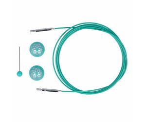 KnitPro Cable, Nylon, Acciaio, Blue, One Size