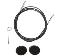 KnitPro Cavo per Maglieria con connettore, Black, Makes 120cm/48