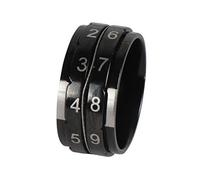 KnitPro - Contatore di riga di maglietta (dimensione 12-21,4mm) Anello nero - 1 unità