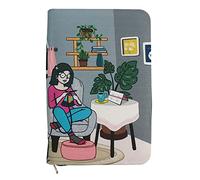 KnitPro Custodia per Aghi, Cotone, Passion, 16 x 24.5 x 2cm