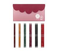 KnitPro Dreamz Starter - Set di ferri a doppia punta, 8in / 20 cm, 6 misure (da 2,5 mm a 5 mm)
