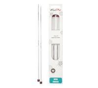 KnitPro - Ferri da Maglia a 1 Punta Nova Cubics, Dimensioni: 35 cm x 3,25 mm, Colore: Ottone Lucido