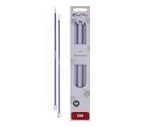 KnitPro Ferri da maglia Zing estremità singola 30 cm 3,75 mm metallo viola