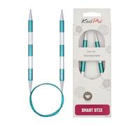 KnitPro K42096 Ferri da Maglia: circolari, Metallo Nylon, Verde, 8,00 mm