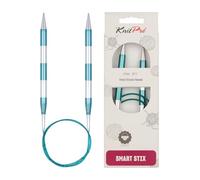 KnitPro K42097 Ferri da Maglia: circolari, Metallo Nylon, Verde, 9,00 mm