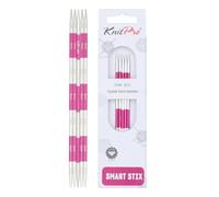 KnitPro K42005 Ferri da Maglia: a Doppia Punta:, Metallo, Rosa, 3,00 mm