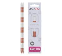 KnitPro Ferri da maglia: doppia punta, metallo, Sienna, 20 cm x 2,5 mm
