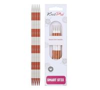 KnitPro Ferri da maglia: doppia punta, metallo, Sienna, 4,5 mm