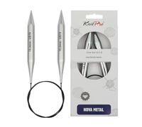 KnitPro Ferri da maglia fissi Nova - Ferri da maglia circolari 120 cm x 15 mm