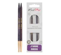 KnitPro Ferri da maglia J'Adore Cubics - Ferri circolari intercambiabili - Per treccia da 40 e 50 cm - 6,50 mm