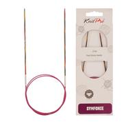KnitPro, Ferro da Maglia Circolare Symfonie, in Legno, 2 mm x 80 cm, Multicolore (Mehrfarbig)